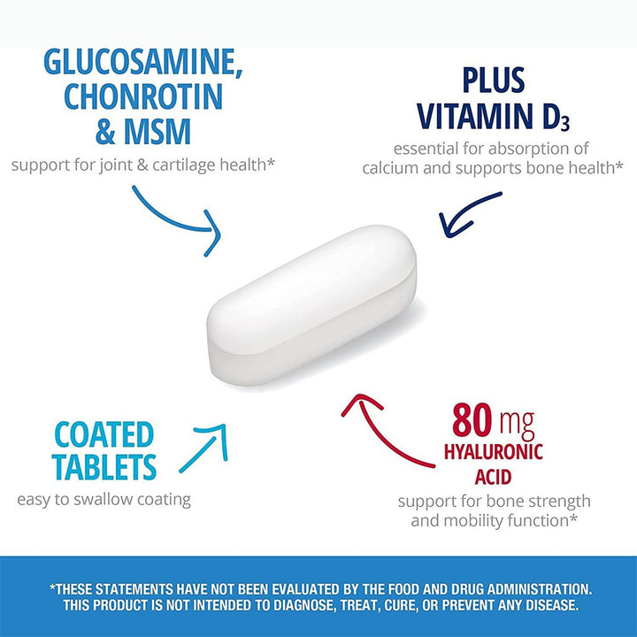 21st Century Arthri-Flex Advantage Tablet With MSM, Glucosamine, Chondroitin & Hyaluronic Acid, For Joint Health, Pack of 60's - Easy Pharmacy LLC