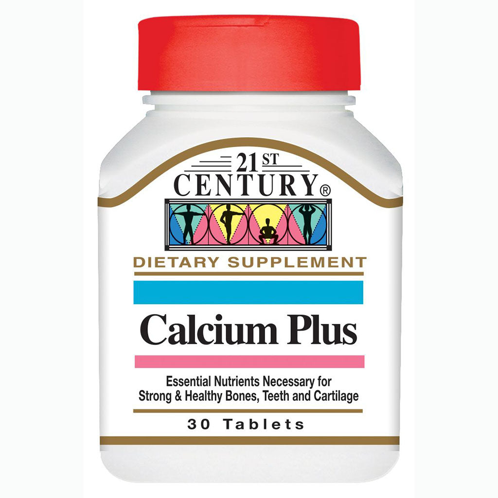 21st Century Calcium Plus Multimineral + Vitamin D Tablets For Bones & Teeth, Pack of 30's - Easy Pharmacy LLC