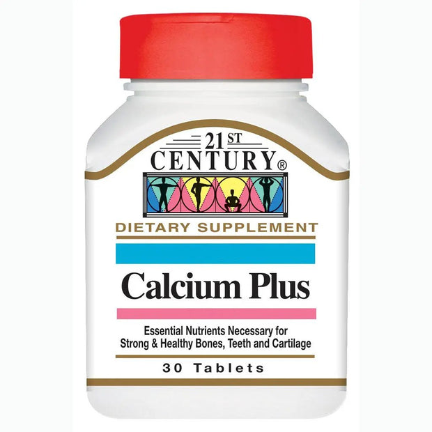 21st Century Calcium Plus Multimineral Vitamin D Tablets For Bones And Teeth Pack Of 30