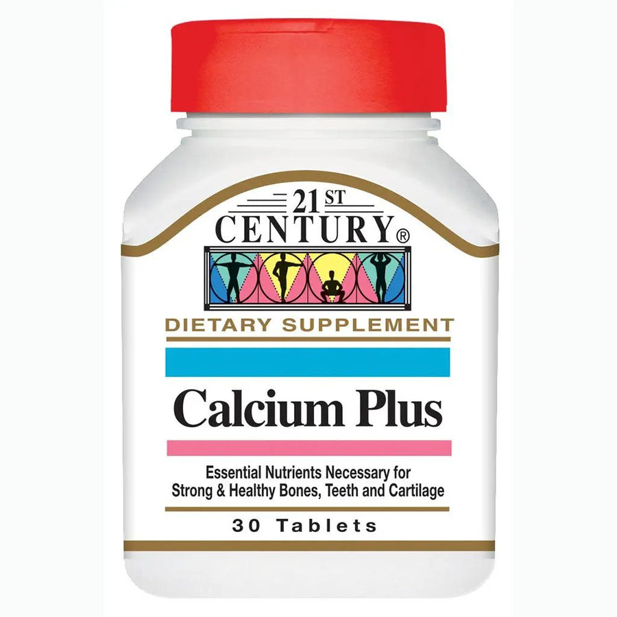 21st Century Calcium Plus Multimineral Vitamin D Tablets For Bones And Teeth Pack Of 30