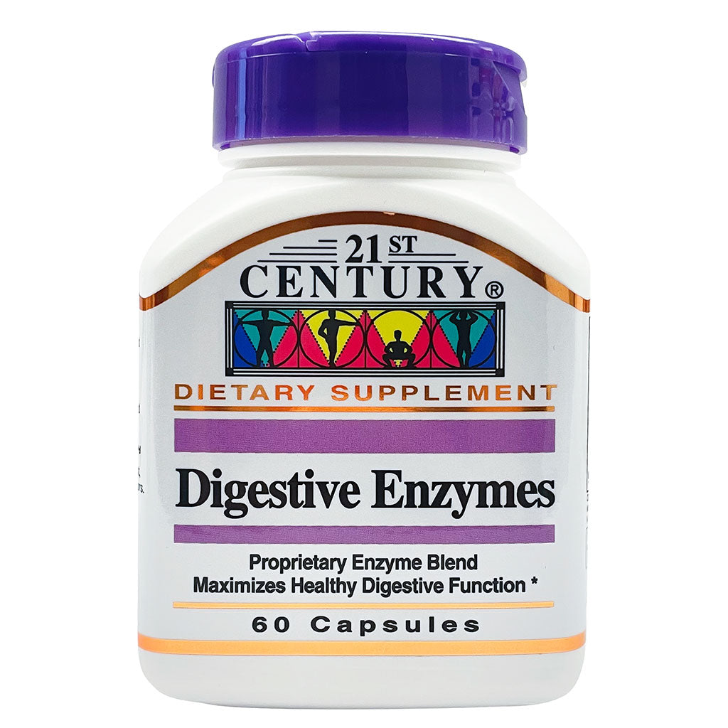 21st Century Digestive Enzymes Capsules For Healthy Digestive Function, Pack of 60's - Easy Pharmacy LLC