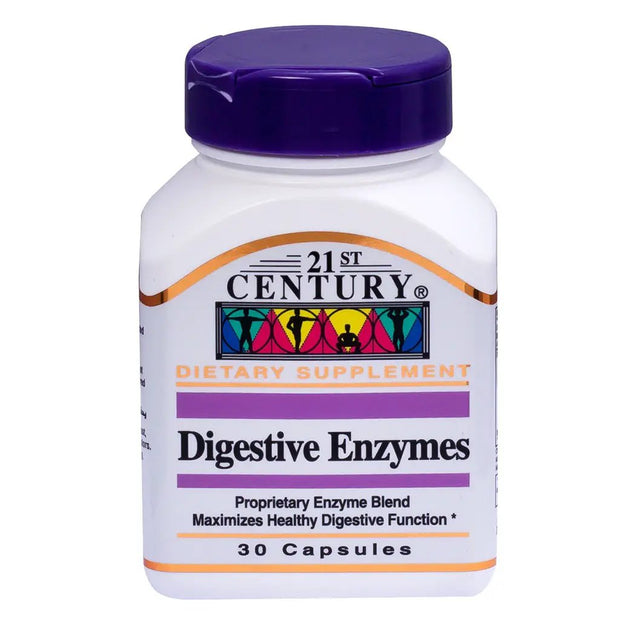 21st Century Digestive Enzymes Capsules For Healthy Digestive Function 30 Capsule Pack