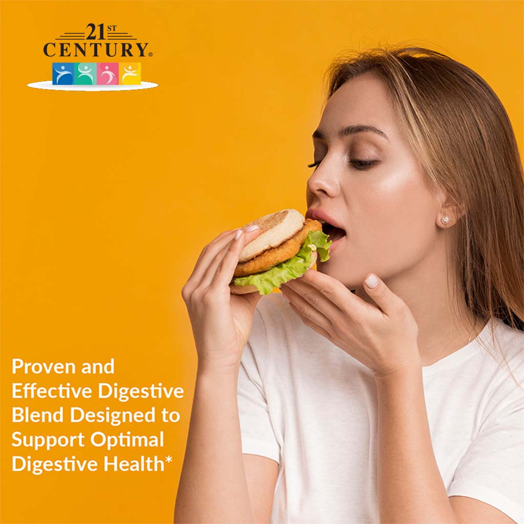 21st Century Digestive Enzymes Capsules For Healthy Digestive Function, Pack of 30's - Easy Pharmacy LLC