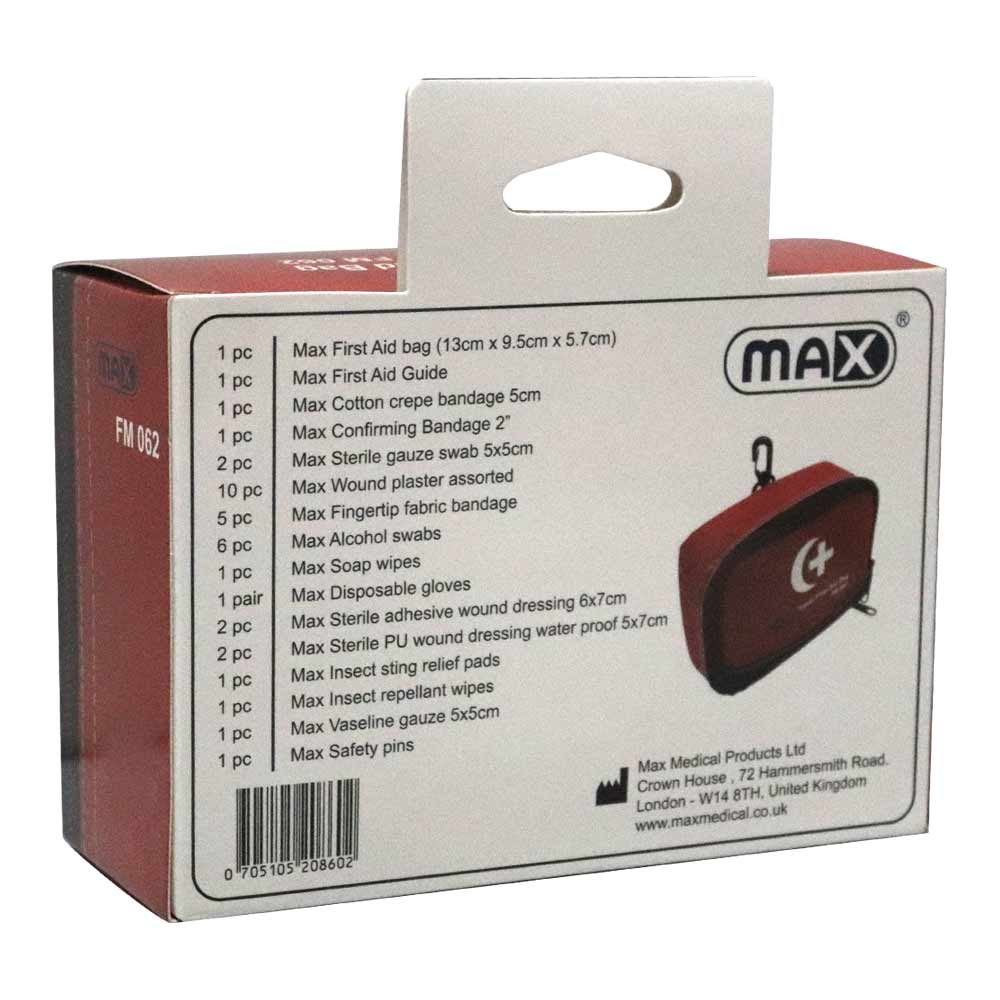 Max FM062 Travel First Aid Bag With Contents - Easy Pharmacy LLC