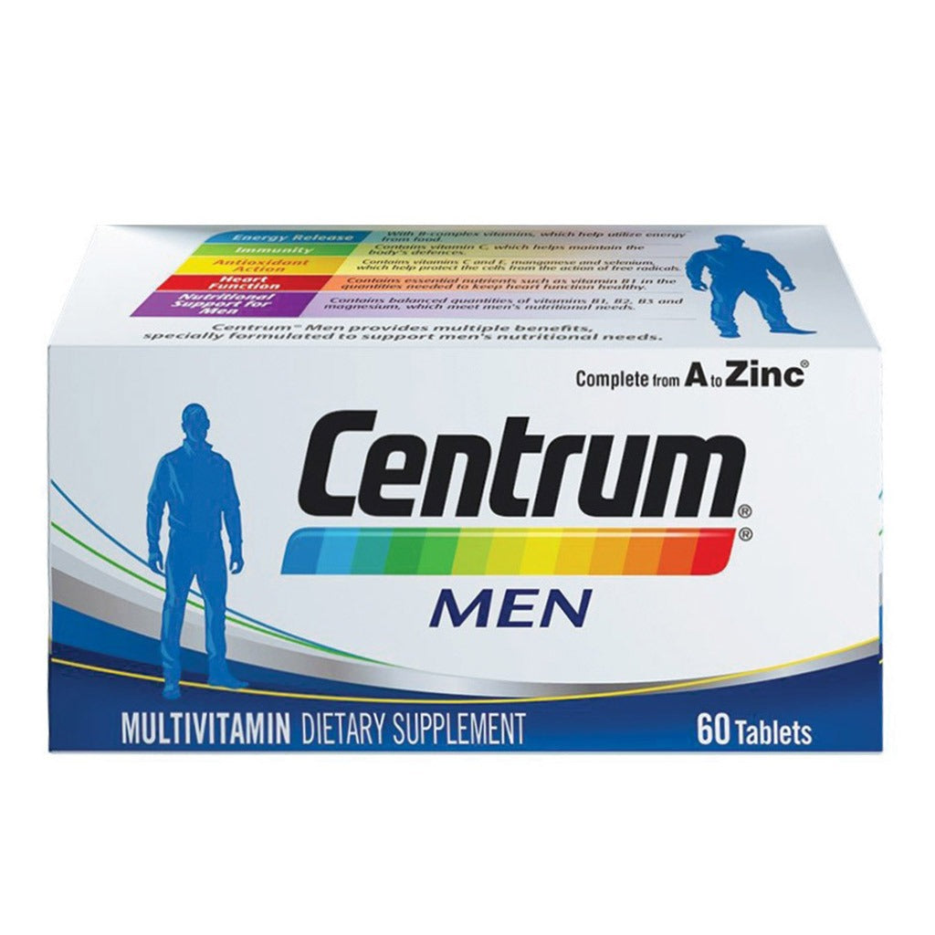 Centrum Men's Multivitamin Supplement Tablets, Pack of 60's - Easy Pharmacy LLC