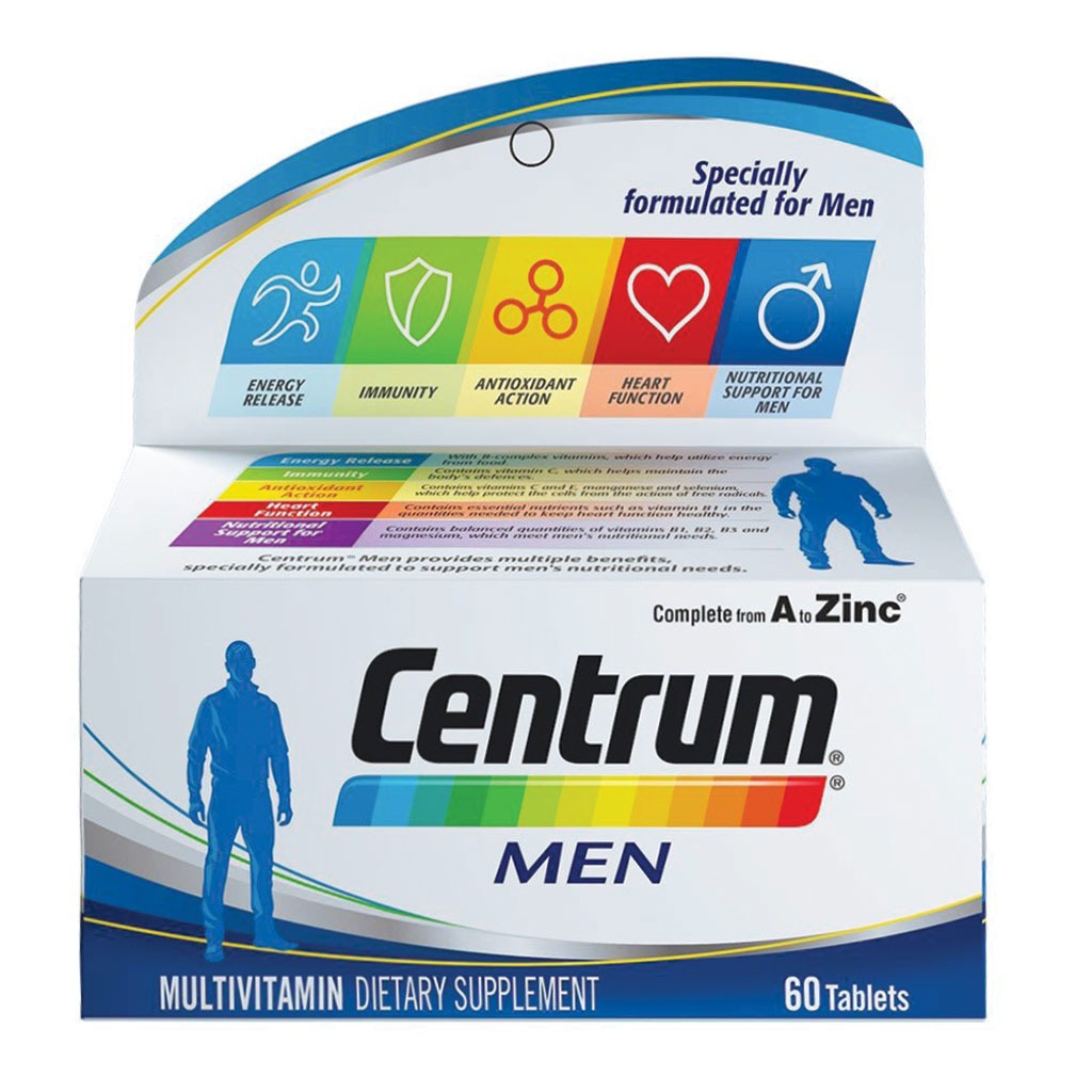 Centrum Men's Multivitamin Supplement Tablets, Pack of 60's - Easy Pharmacy LLC