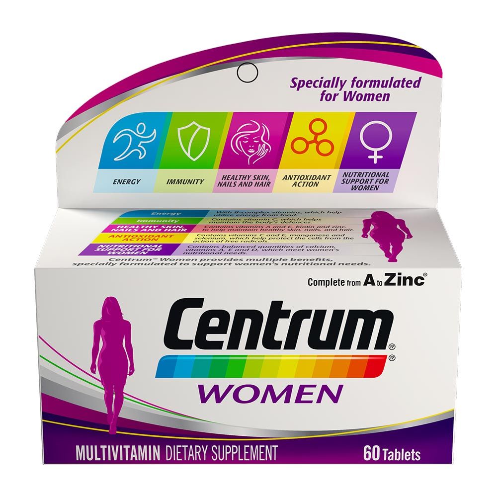 Centrum Women's Multivitamin Supplement Tablets, Pack of 60's - Easy Pharmacy LLC