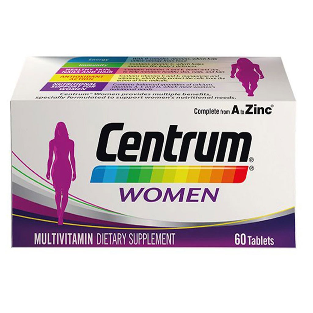 Centrum Women's Multivitamin Supplement Tablets, Pack of 60's - Easy Pharmacy LLC