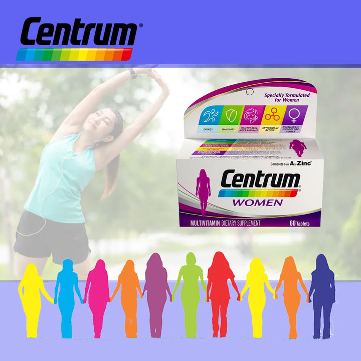 Centrum Women's Multivitamin Supplement Tablets, Pack of 60's - Easy Pharmacy LLC