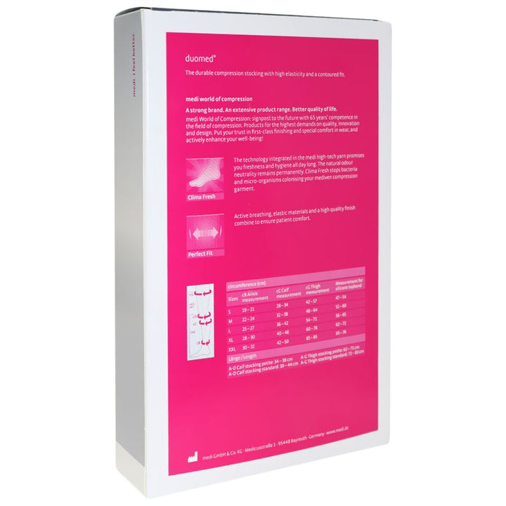 Duomed Thigh Open Toe CCL1 Compression Stocking Large - Easy Pharmacy LLC