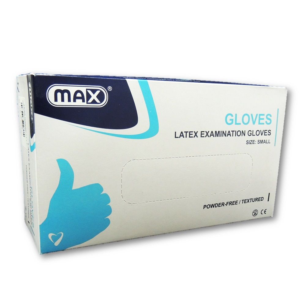 Max Latex Examination Powder-Free Gloves Small 100's - Easy Pharmacy LLC