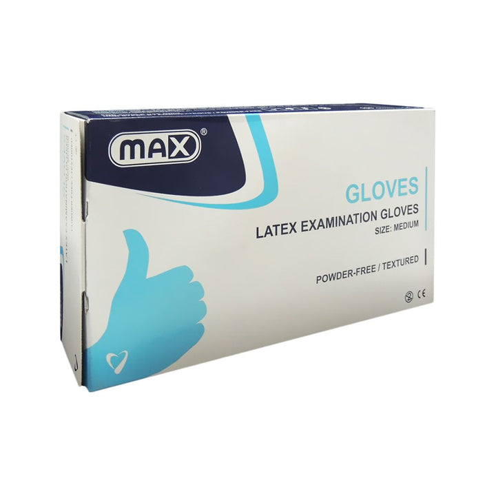 Max Latex Examination Powder-Free Gloves Medium 100's - Easy Pharmacy LLC