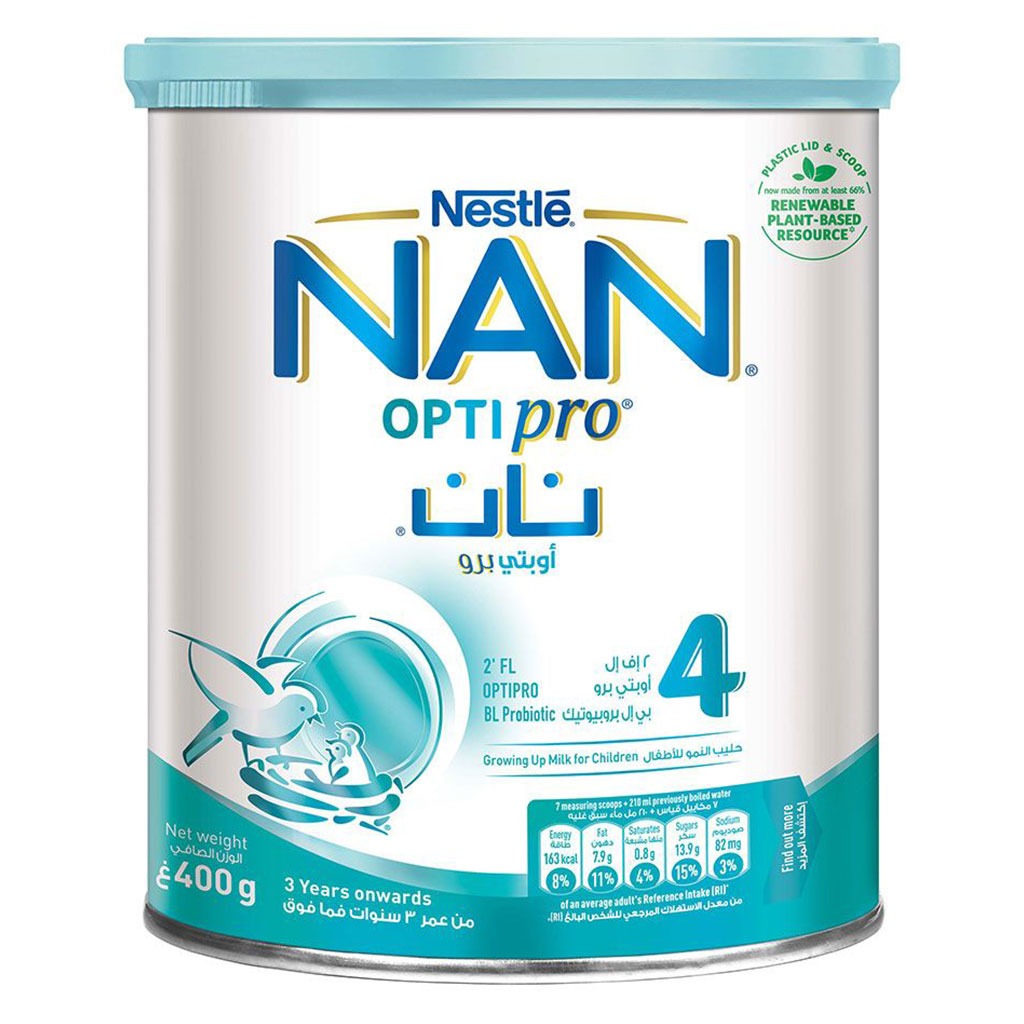 Nestle NAN Optipro Stage 4 Growing Up Children's Milk Formula For 3 To 6 Years 400g - Easy Pharmacy LLC
