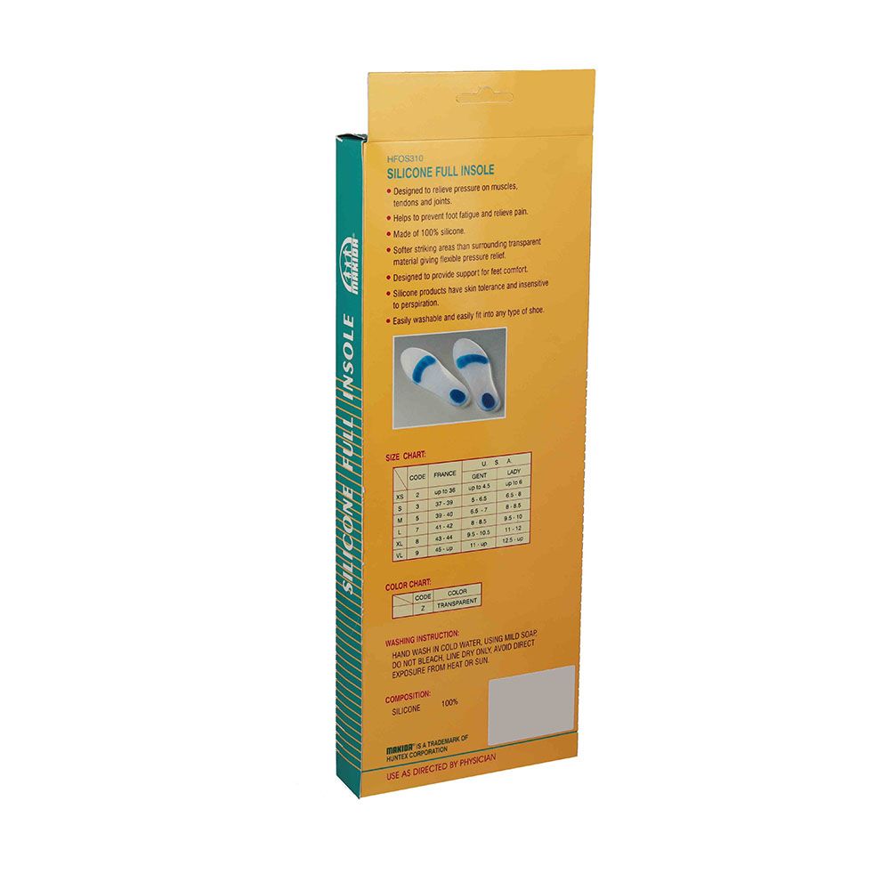 Makida Silicone Full Insole Size Small HFOS310 - Easy Pharmacy LLC
