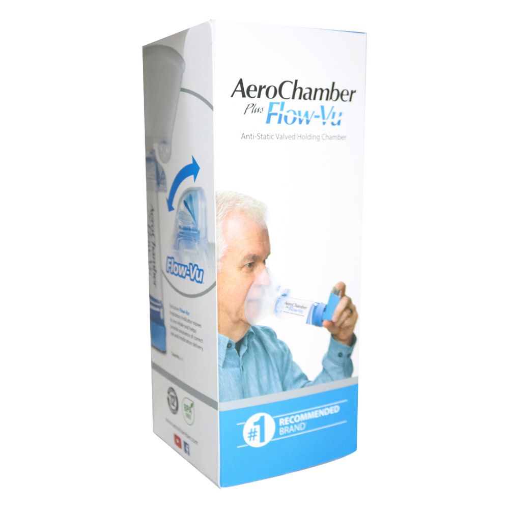 AeroChamber Plus Flow-Vu Chamber Mask Large - Easy Pharmacy LLC