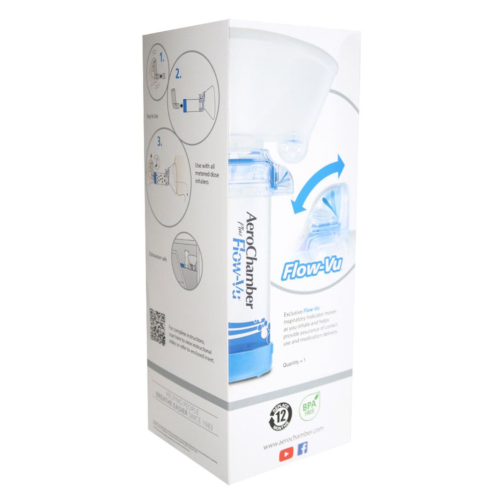 AeroChamber Plus Flow-Vu Chamber Mask Large - Easy Pharmacy LLC