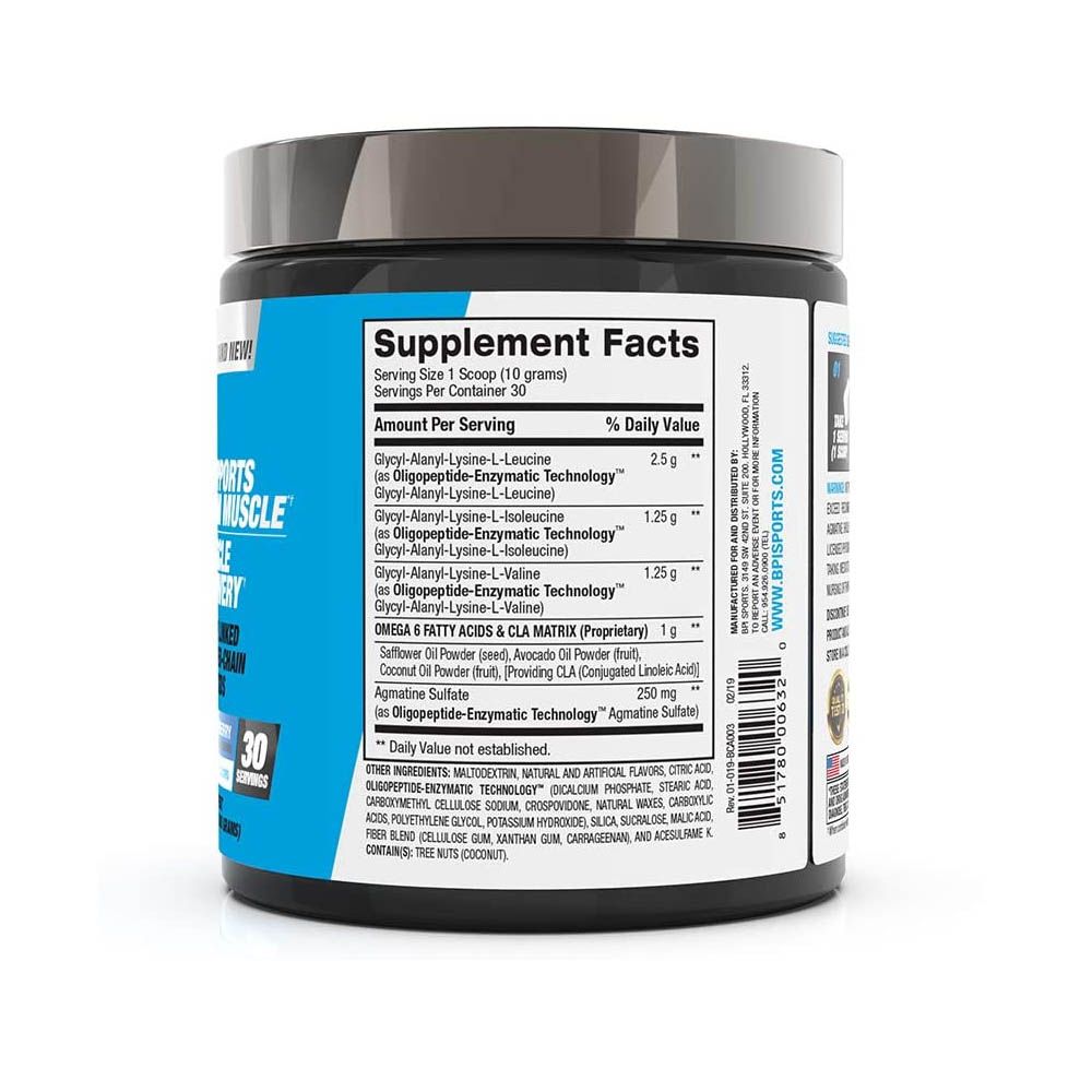 BPI Sports Best BCAA Powder Blue Raspberry 30 Servings - Easy Pharmacy LLC