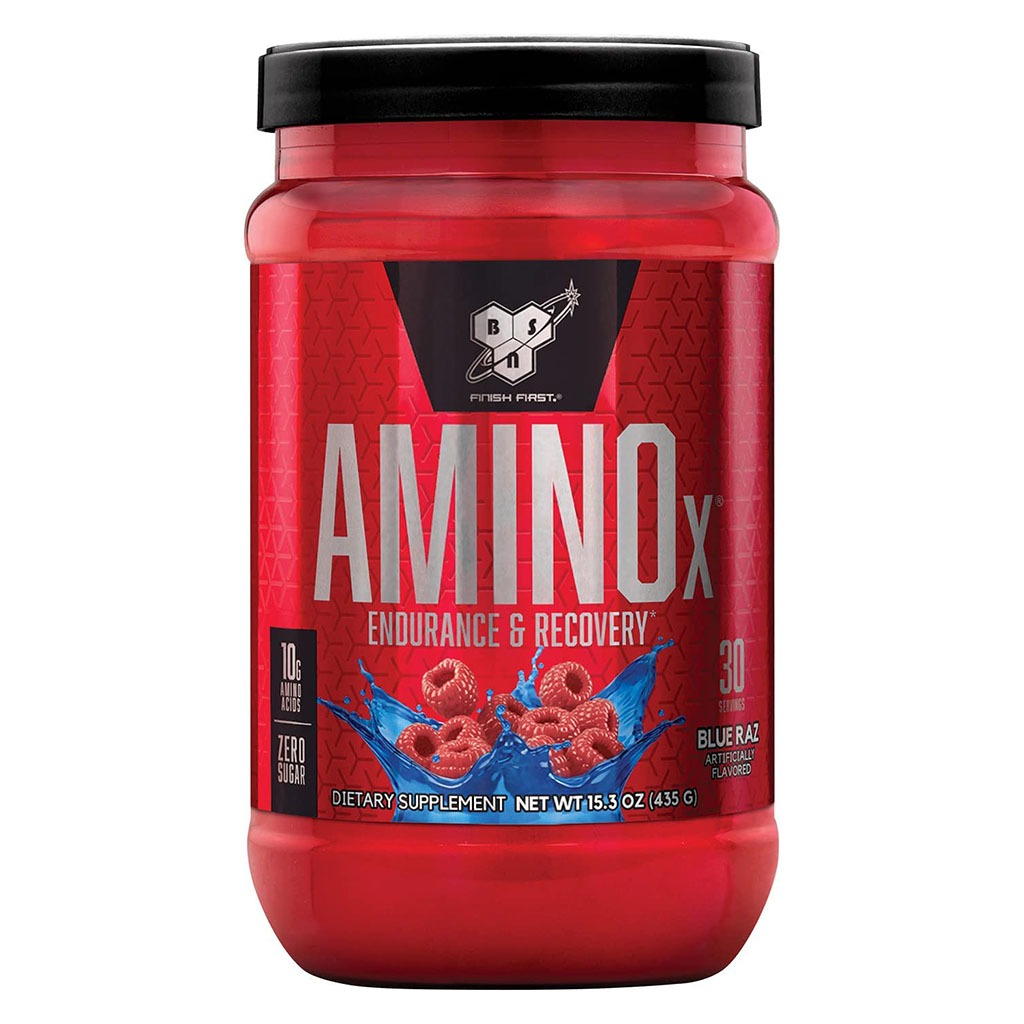 BSN AMINOx Powder With BCAAs For Endurance And Recovery, Blue Raz 435g - Easy Pharmacy LLC