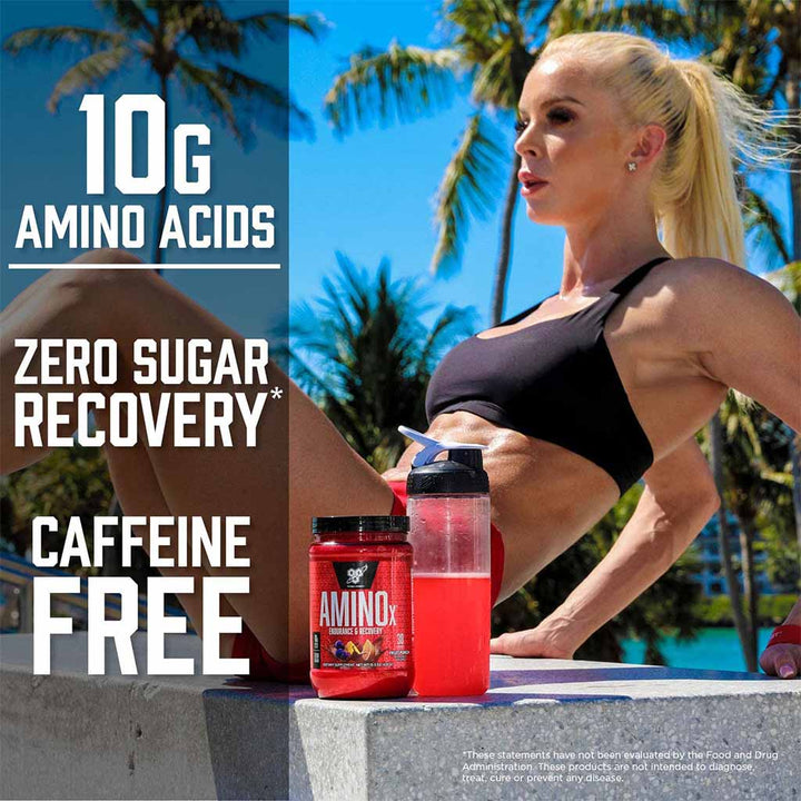 BSN AMINOx Powder With BCAAs For Endurance And Recovery, Blue Raz 435g - Easy Pharmacy LLC