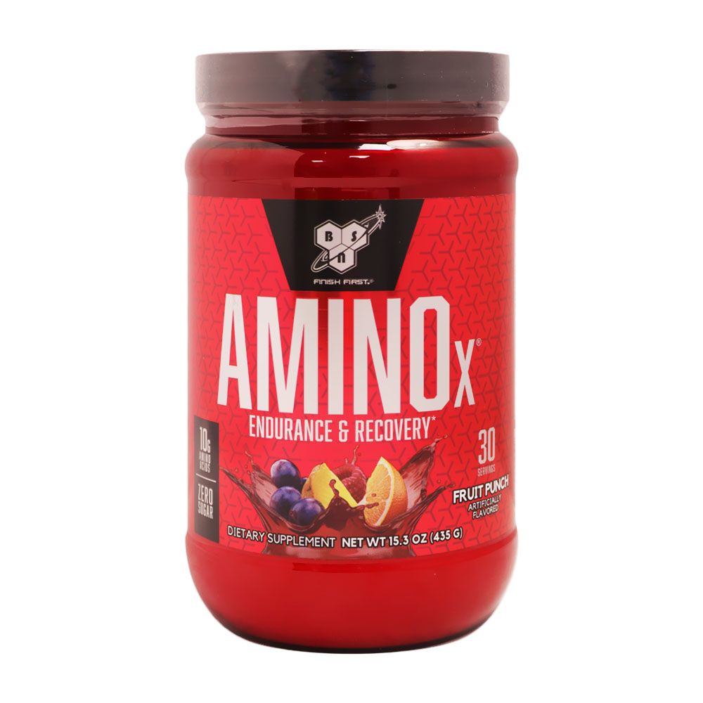 BSN Amino X Endurance and Recovery Fruit Punch Powder 30 Servings 435 g - Easy Pharmacy LLC