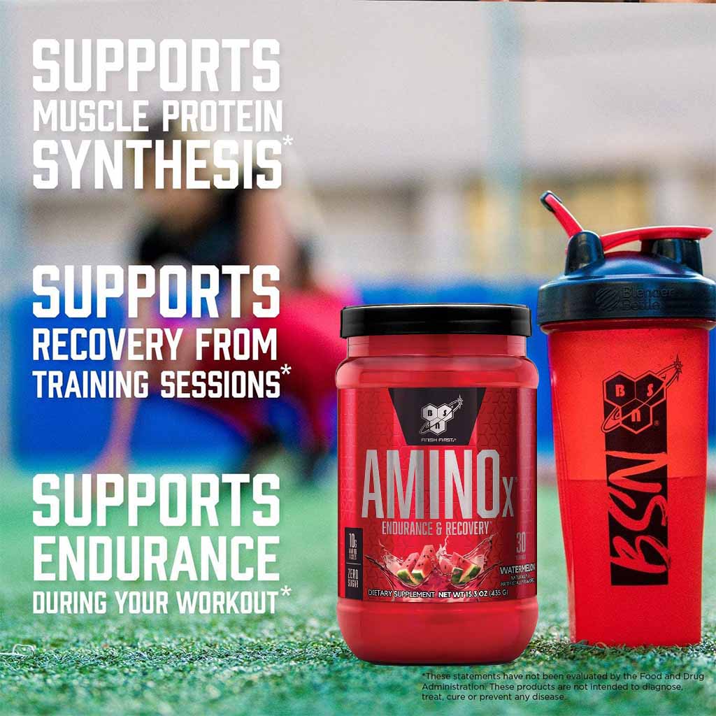 BSN AMINOx Powder With BCAAs For Endurance And Recovery, Watermelon 435g - Easy Pharmacy LLC