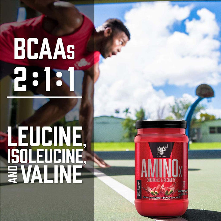 BSN AMINOx Powder With BCAAs For Endurance And Recovery, Watermelon 435g - Easy Pharmacy LLC