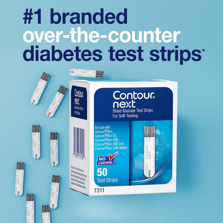 Ascensia Contour Next Blood Glucose Test Strips 50's - Easy Pharmacy LLC