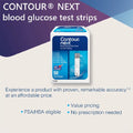 Ascensia Contour Next Blood Glucose Test Strips – Accurate Blood Sugar Monitoring, 50 Count