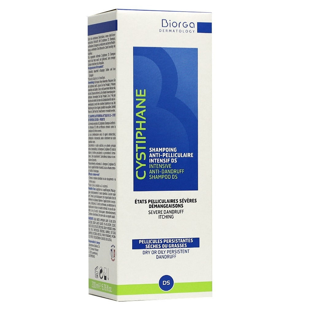 Biorga Cystiphane DS Intensive Anti-Dandruff Shampoo 200 mL - Easy Pharmacy LLC