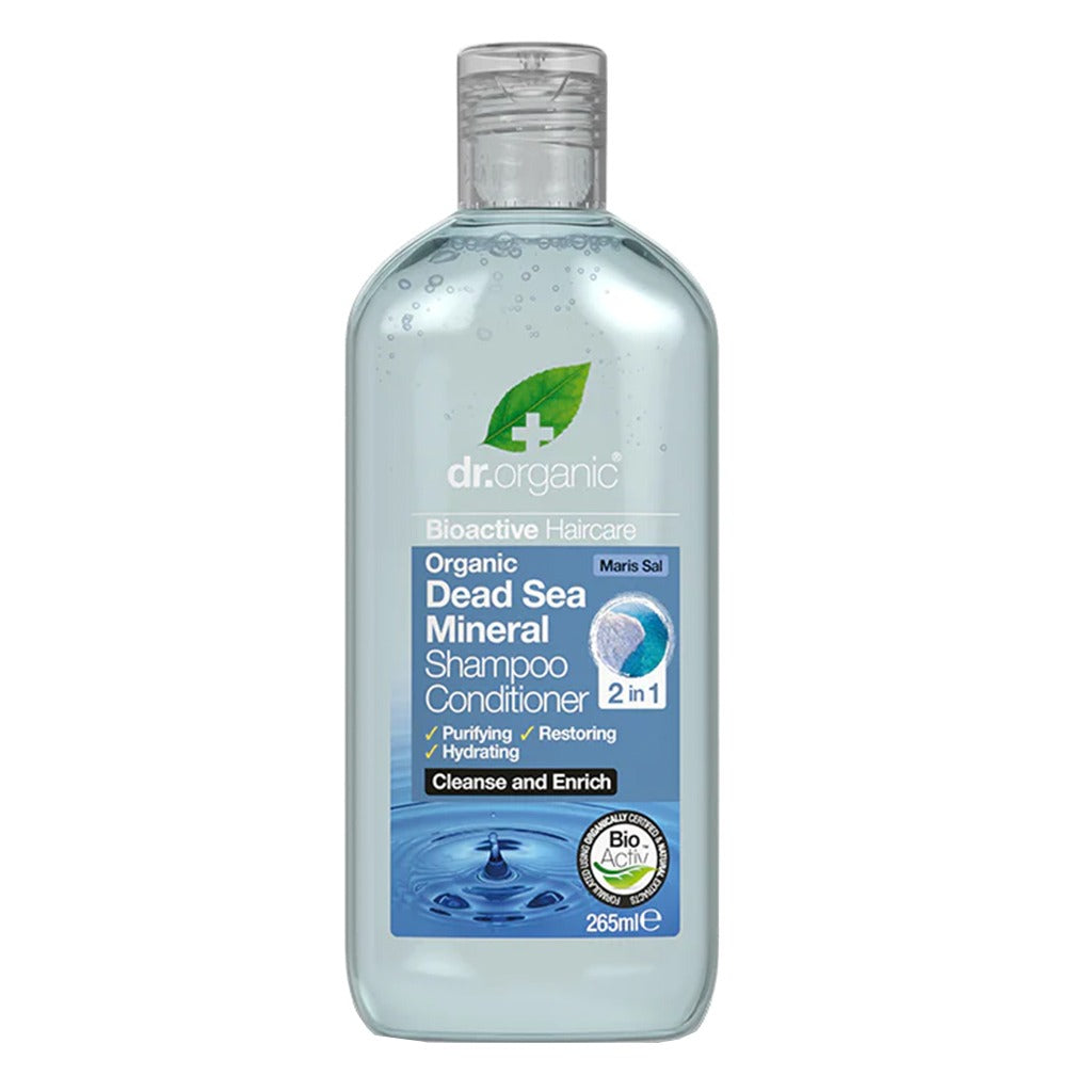 Dr.Organic Dead Sea Mineral 2 in 1 Shampoo And Conditioner 265 mL - Easy Pharmacy LLC