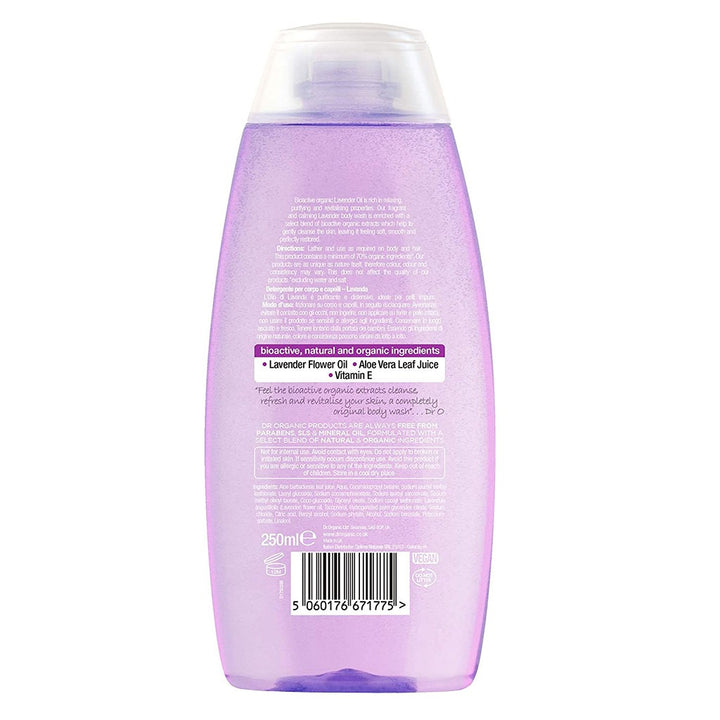 Dr.Organic Lavender Body Wash 250 mL - Easy Pharmacy LLC