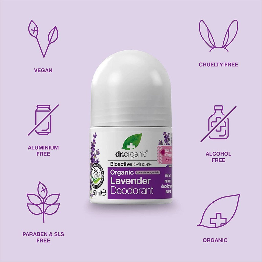 Dr.Organic Lavender Deodorant 50 mL - Easy Pharmacy LLC
