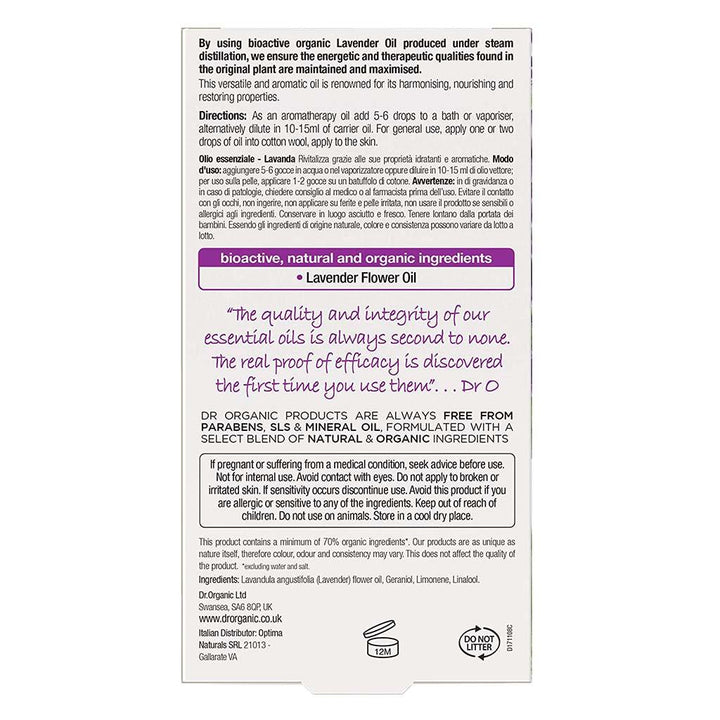 Dr.Organic Lavender Pure Oil 10 mL - Easy Pharmacy LLC