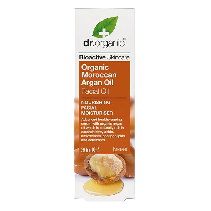 Dr.Organic Moroccan Argan Oil Age Delay Facial Oil 30 mL - Easy Pharmacy LLC