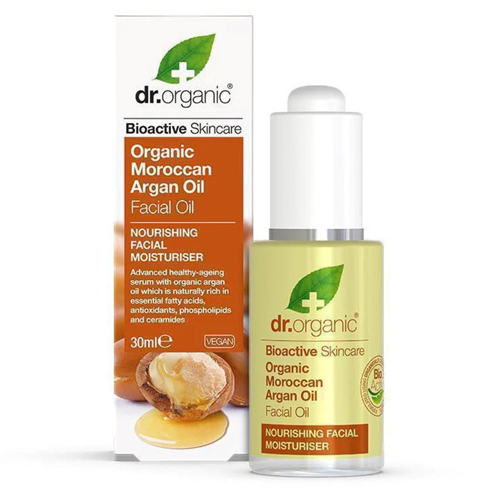Dr.Organic Moroccan Argan Oil Age Delay Facial Oil 30 mL - Easy Pharmacy LLC