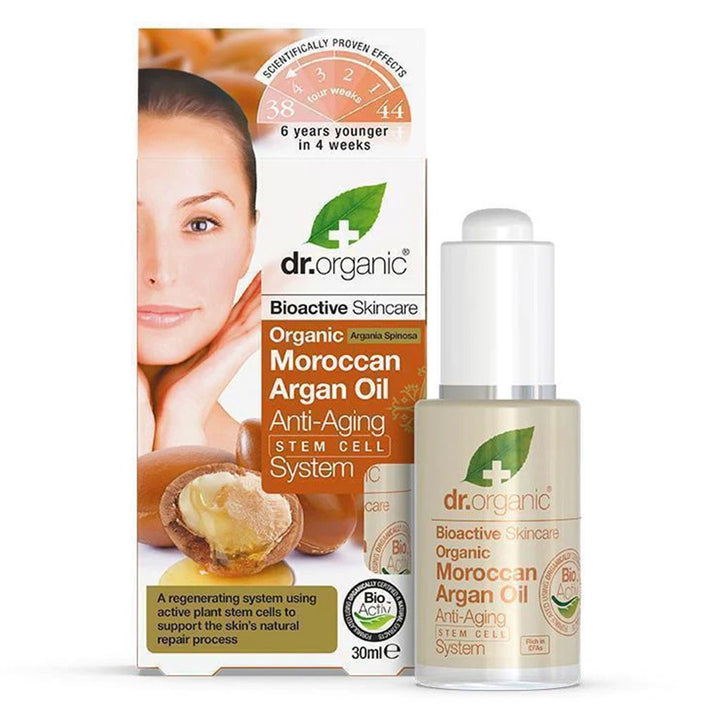 Dr.Organic Moroccan Argan Oil Anti Ageing Stem Cell System 30 mL - Easy Pharmacy LLC