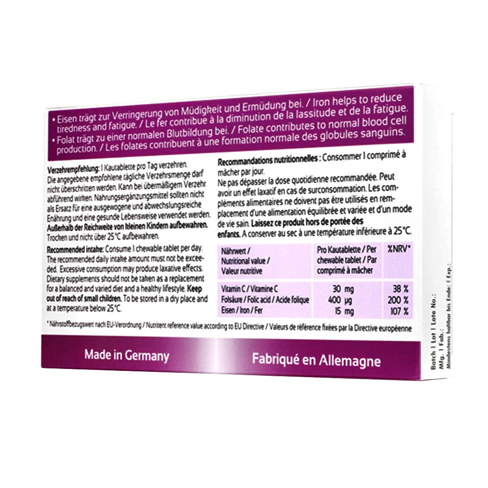 Denk FerroVital+ Chewable Tablets 30's - Easy Pharmacy LLC