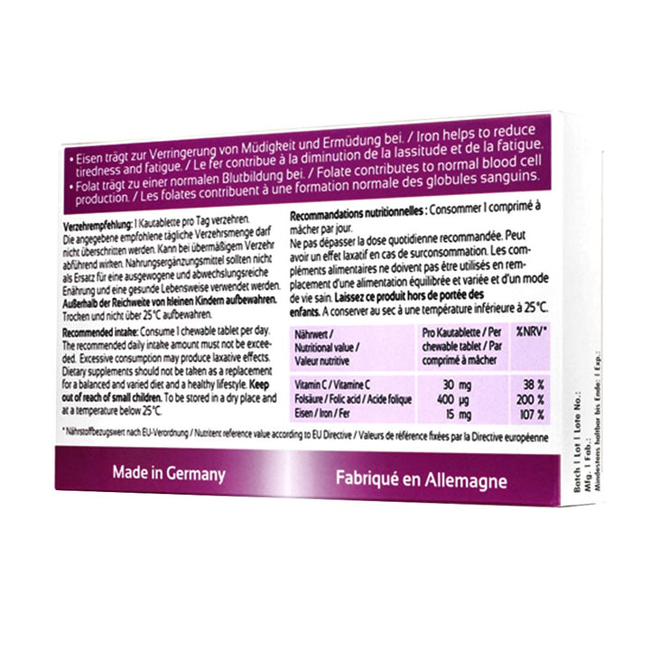 Denk FerroVital+ Chewable Tablets 30's - Easy Pharmacy LLC