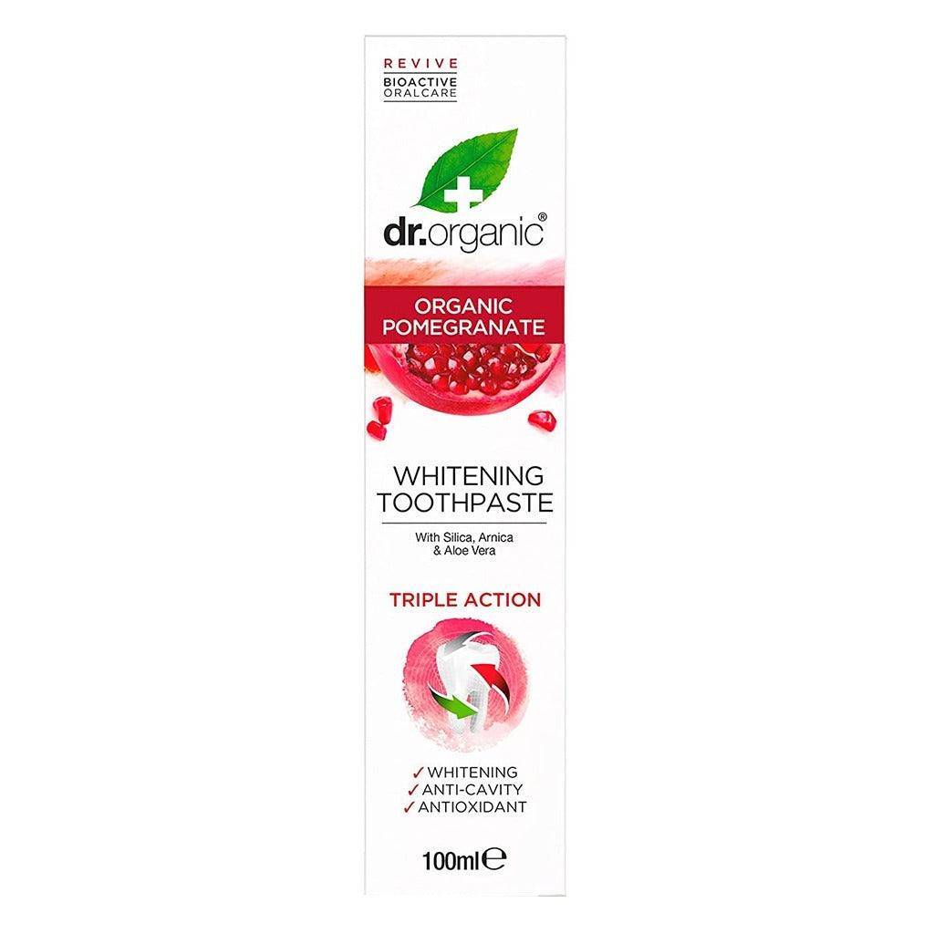 Dr Organic Pomegranate Whitening Toothpaste 100 mL - Easy Pharmacy LLC