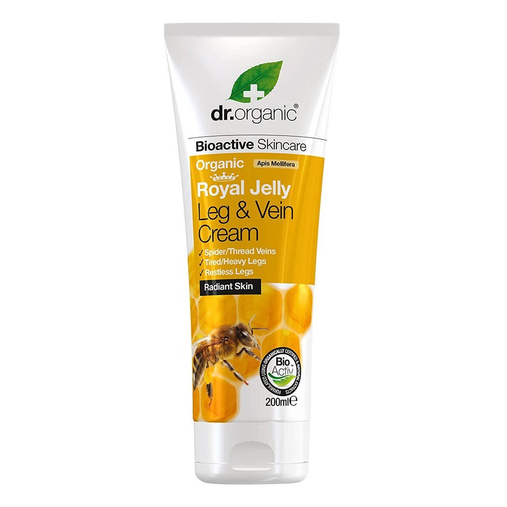 Dr.Organic Royal Jelly Leg And Vein Cream 200 mL - Easy Pharmacy LLC
