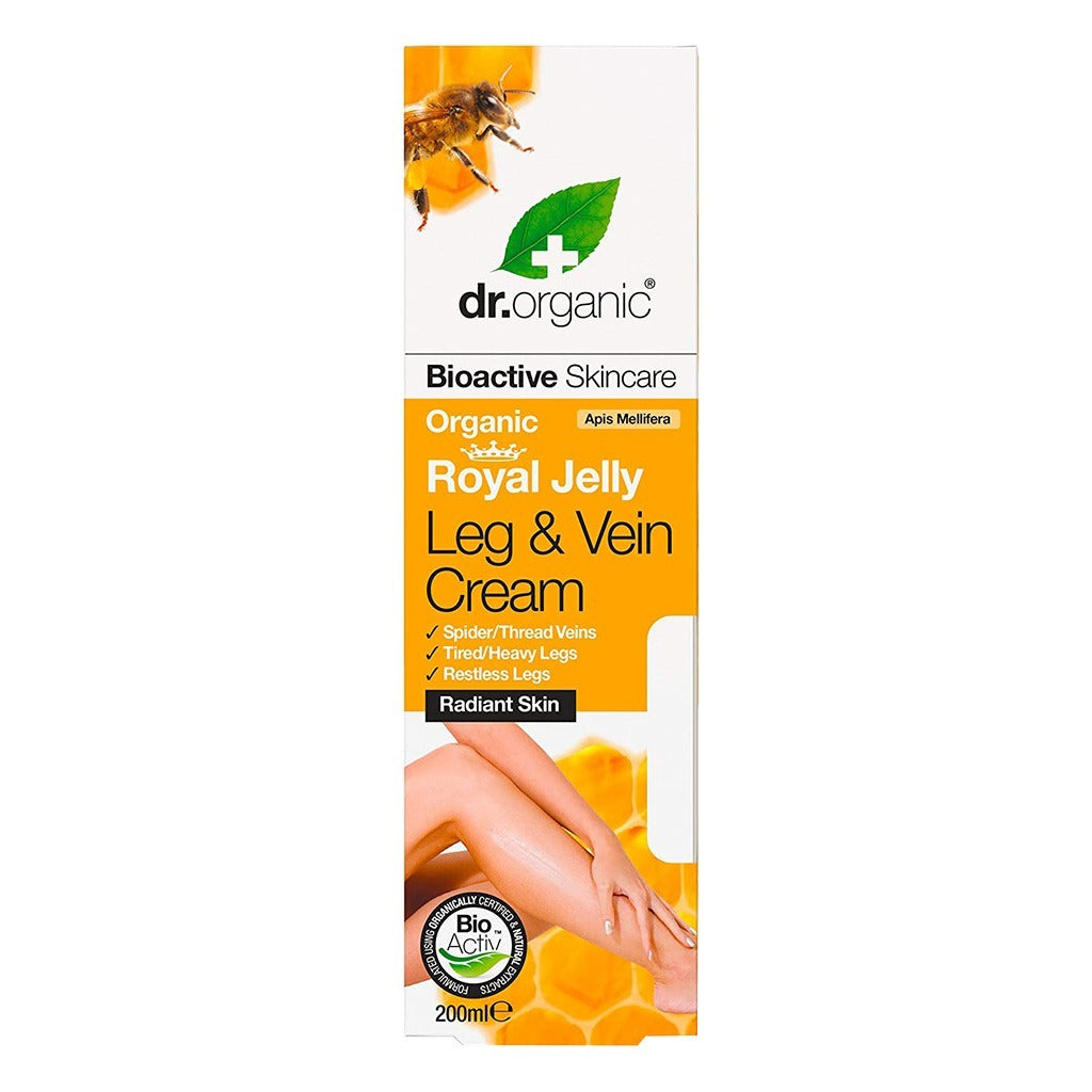 Dr.Organic Royal Jelly Leg And Vein Cream 200 mL - Easy Pharmacy LLC