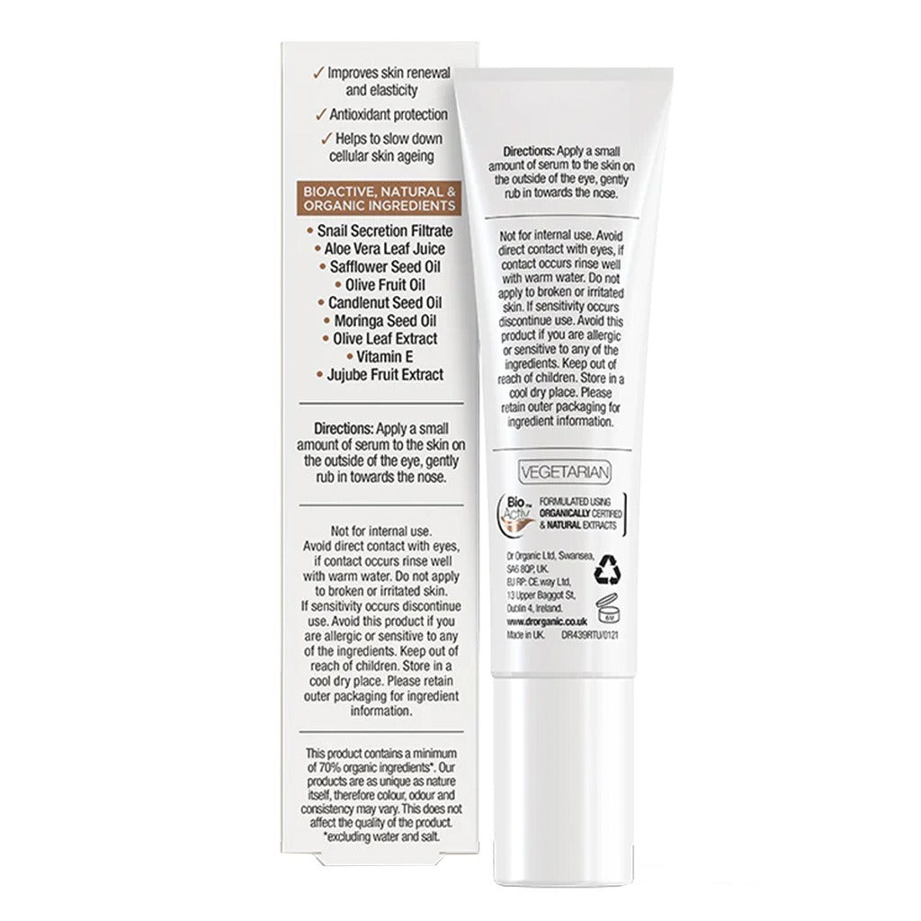 Dr.Organic Snail Gel Eye Serum 15mL - Easy Pharmacy LLC