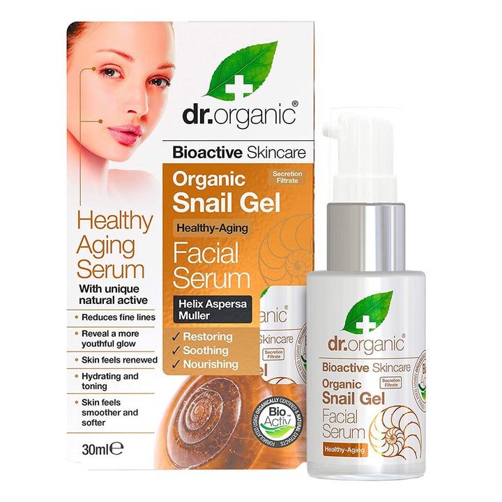 Dr.Organic Snail Gel Facial Serum 30 mL - Easy Pharmacy LLC