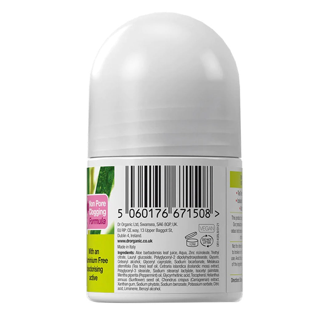Dr.Organic Tea Tree Deodorant Roll-On 50 mL - Easy Pharmacy LLC