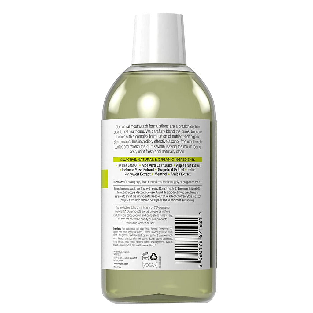 Dr.Organic Tea Tree Mouthwash 500 mL - Easy Pharmacy LLC