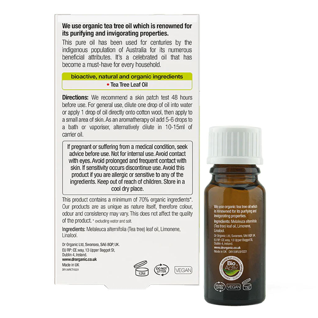 Dr.Organic Tea Tree Oil 10 mL - Easy Pharmacy LLC