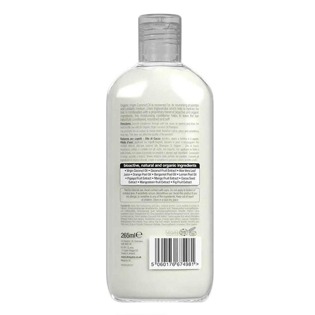 Dr.Organic Virgin Coconut Oil Conditioner 265 mL - Easy Pharmacy LLC