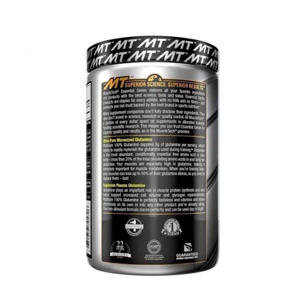 MuscleTech Platinum 100% Glutamine Powder 302 g - Easy Pharmacy LLC