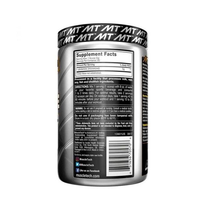MuscleTech Platinum 100% Glutamine Powder 302 g - Easy Pharmacy LLC