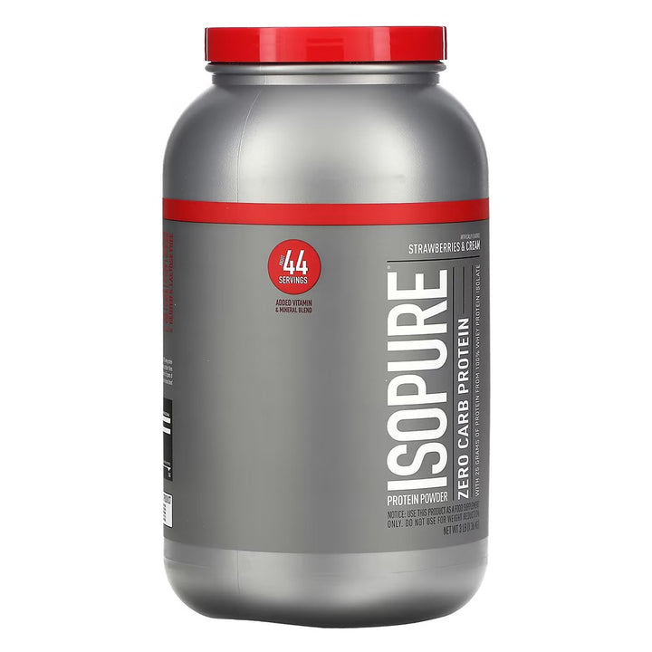 Natures Best Isopure Zero Carb Protein Powder Strawberries & Cream 3 lb - Easy Pharmacy LLC
